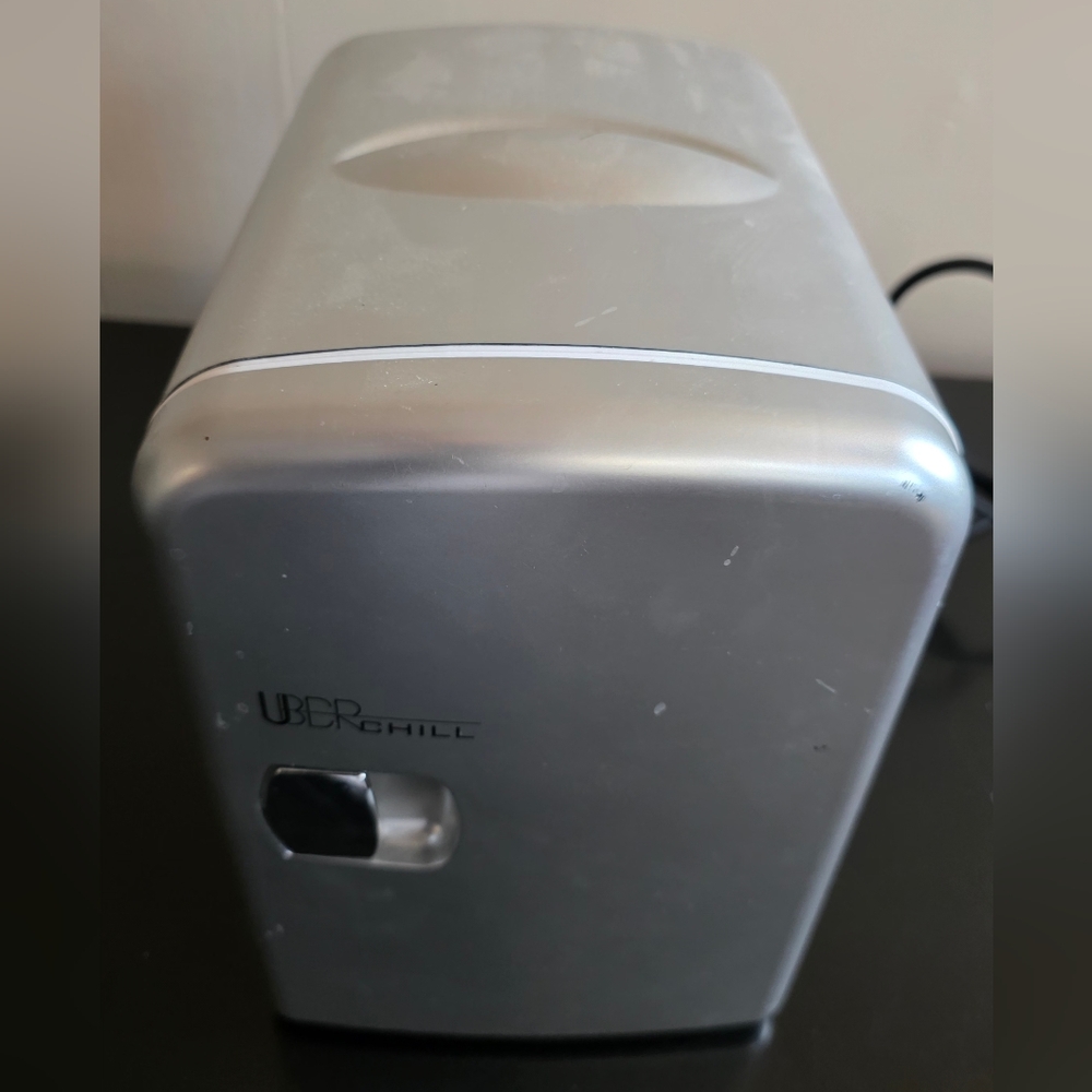 Silver Mini Fridge By Uberchill